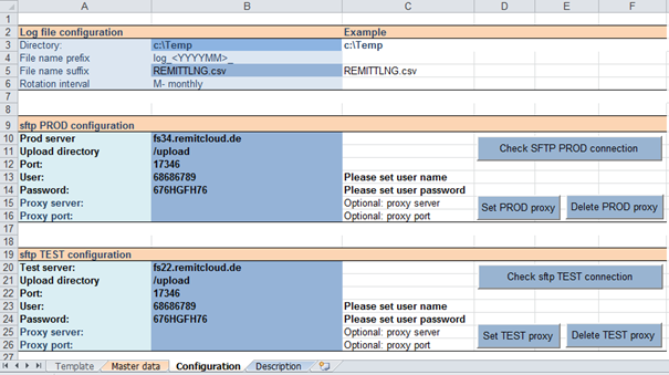 LNG Excel Template